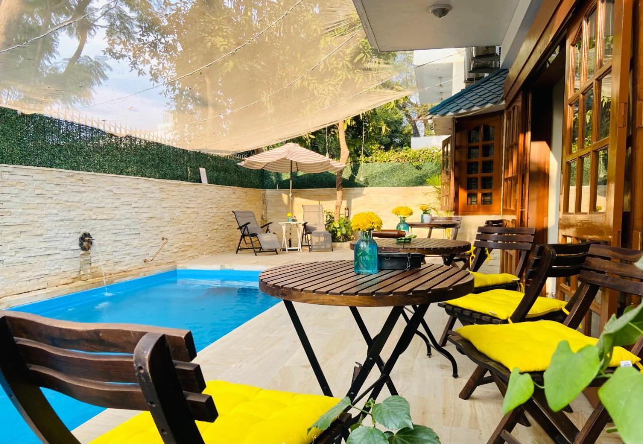 Roshani Pool Villa Gurgaon - 7Br #Privatepool #Villa #Bungalow #Garden #Staycation Luaran gambar